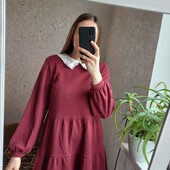 Гарнюче, тепле плаття з комірцем, відмінний стан ❤️