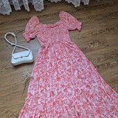 Шикарне, натуральне плаття Максі, відмінний стан ❤️Батал