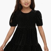 Розкішна велюрова ярусна сукня на 13-14 років