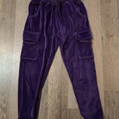 Велюрові спортивні штани на зріст 134