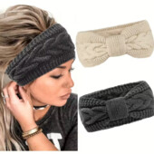 остаток 1 шт. зимняя повязка, Акриловий трикотаж і підкладка з плюшевого флісу