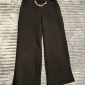 Теплі штани палаццо. Майже нові, одягнули раз. 134