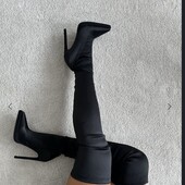 Шикарні велюрові ботфорди, 39