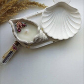 Тарілочка Мушля з гіпсу.