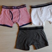 3шт. дитячі боксерки труси primark
