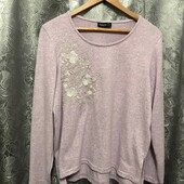 Кофта бледносиреневого цвета на женщину L/XL,см.замеры