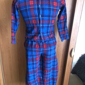 Пижама, тепленька, байкова, 100% коттон. 8-9 р 128-134 см. George. в ідеалі