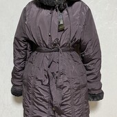 Пальто пуховик зимовий теплий батал 58-62р. 5ХL Новий