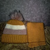 Набір шапка й снуд