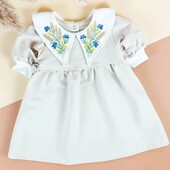 Сукня дитяча з вишивкою двонитка 80-116