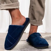 Мужские домашние комнатные тапочки стелька 27/27,5 см. цвет королевский синий