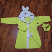 Халат деткий Зайчик теплый флисовый