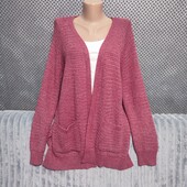 Тёплый вязаный кардиган, р.38/40(евро)