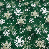 Скатертина новорічна сніжинки 145-180