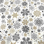 Скатертина новорічна 145-180 кремова з сніжинками