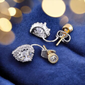 Сережки 'Xuping' Фіаніт (Позолота/родій) 070829