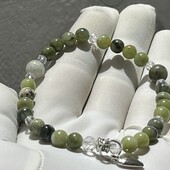 Новинка!Красивый браслет резинка Нефрит