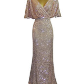 Розкішна вечірня сукня в паєтках. 46 розмір.