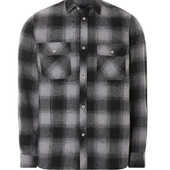 Чоловіча тепла фланелева сорочка Livergy (чорна/сіра/в клітинку, XL 43\44 на 54-56 р