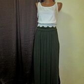 Натуральная макси юбка в отличном состоянии