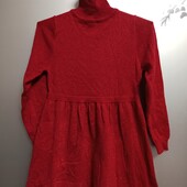 Платье вязаное с блесками.6-7 лет