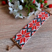 Шикарний бісерний браслет на руку