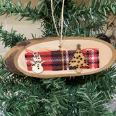 Дерев’яна ялинкова прикраса. Ручна робота.