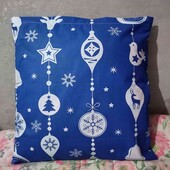 Наволочка на декоративну подушку 40х40 см на блискавці