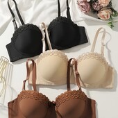 Комфортний жіночий бюстгальтер на поролоні 85С , бежевий