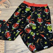 Плюшевые пижамные штаны размер м/л, состояние отличное