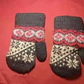 ⚜️рукавиці теплі, двойні, зима. На 5-12 р