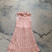 Сукня без рукавів на дівчинку ніжно рожевого кольору на 10-11 р. 140-146 см