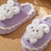 Домашние комнатные тапочки стелька 23 колір бузковий