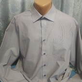 Рубашка в очень мелкую полоску на мужчинуXL,см.замеры