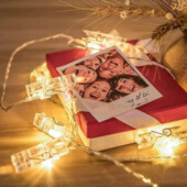 Светодиодная гирлянда с прищепками ,10 led,2м( батарейки)