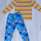 Primark + Pep& Co брендовый пижамный комплект верх хлопок+ низ плюшевый на рост 116 см