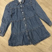 Джинсова сукня ярусами, р.12 (М/Л) в гарному стані