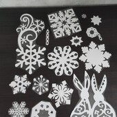 Заламіновані витинанки для вікон.Створіть святковий затишок у вашій оселі