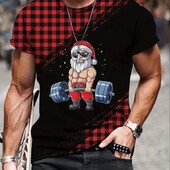 Мужская Новогодняя Рождественская футболка