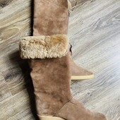 Зимние сапоги,Нат .замша мех.36,37р.