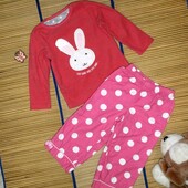 Пижама теплая для девочки 2-3года
