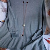 Новая мягчайшая кофточка с люрексом и украшением