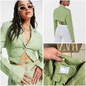 ✨ Стильний жакет натуральний льон на зав’язках. Рекомендую