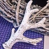 Декор на елку рожки оленя