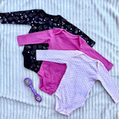 Дитячий набір боді на дівчинку cool club, 3шт 62 см