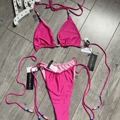 Розпродаж магазину! Роздільний купальник двох сторонній з гарними бусінами