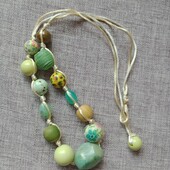 Шикарное крупное неординарное этно-колье в стиле Бохо.