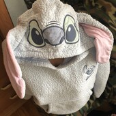 Меховушка, плюшева, кофта, худи, S. 160 см, стич. Disney, слип, пижама