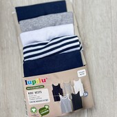 Lupilu.Набір майок 5 шт для хлопчика 98/104рр