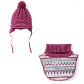 Комплект шапка и манишка на флисе lupilu 62/68, 74/80